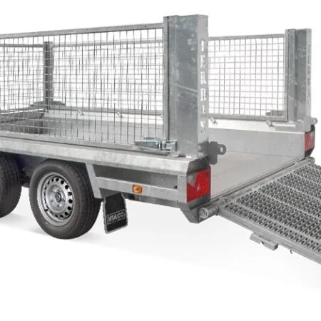 Remorque porte engin Hulco Terrax 2 – PTAC 3 000 kg, tandem