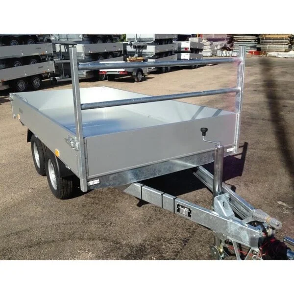 Remorque benne Debon PW1 2 Lux – PTAC 2 000 kg, 300 × 160 cm, double essieu freiné