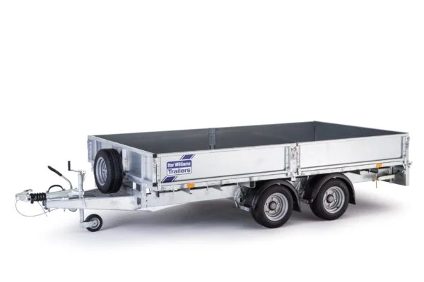 Remorque plateau Ifor Williams LM125 – PTAC 2 700 kg, 362 × 168 cm