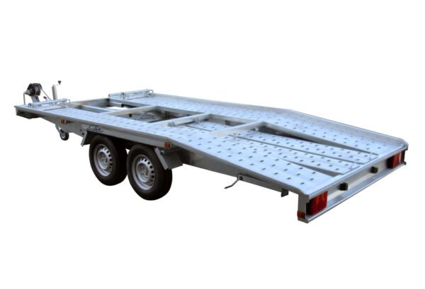 Remorque porte voiture roues dessous Lider 39790 – PTAC 2 700 kg, double essieu freiné