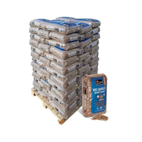 Granulés de bois Woodstock – palette de 78 sacs de 15kg