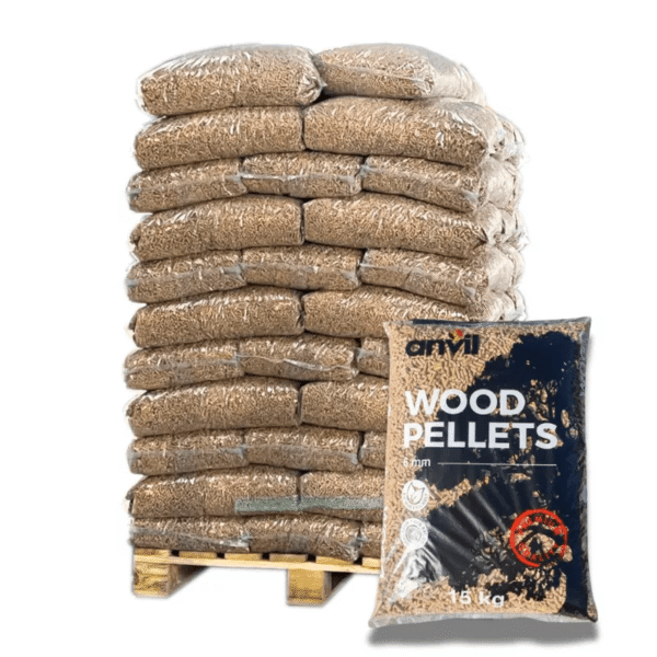 Pellets ANVIL — 70 sacs de 15 kg — ENplus A1