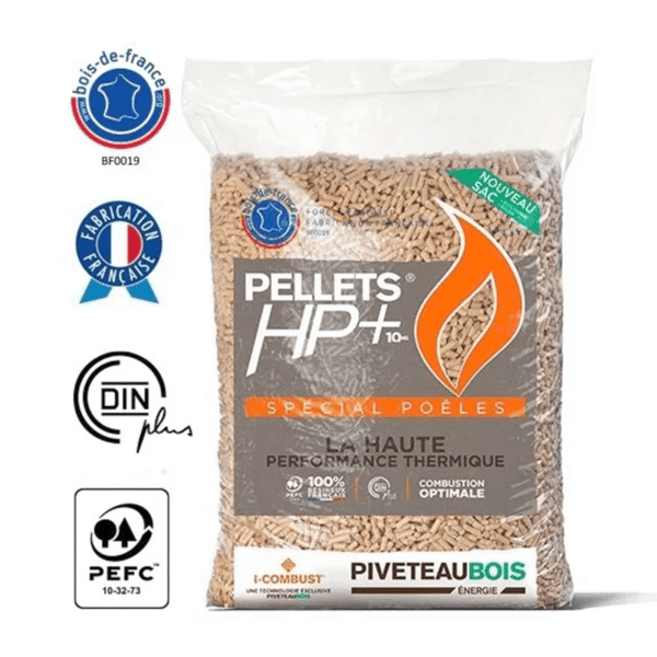 Pellets Piveteau — 72 sacs de 15 kg — ENplus A1