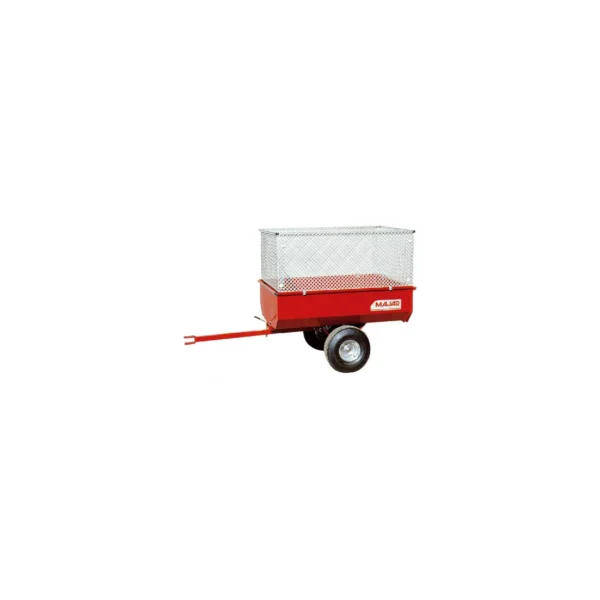 Remorque basculante pour autoportée Majar RA410 – charge 500 kg, 120 × 100 cm