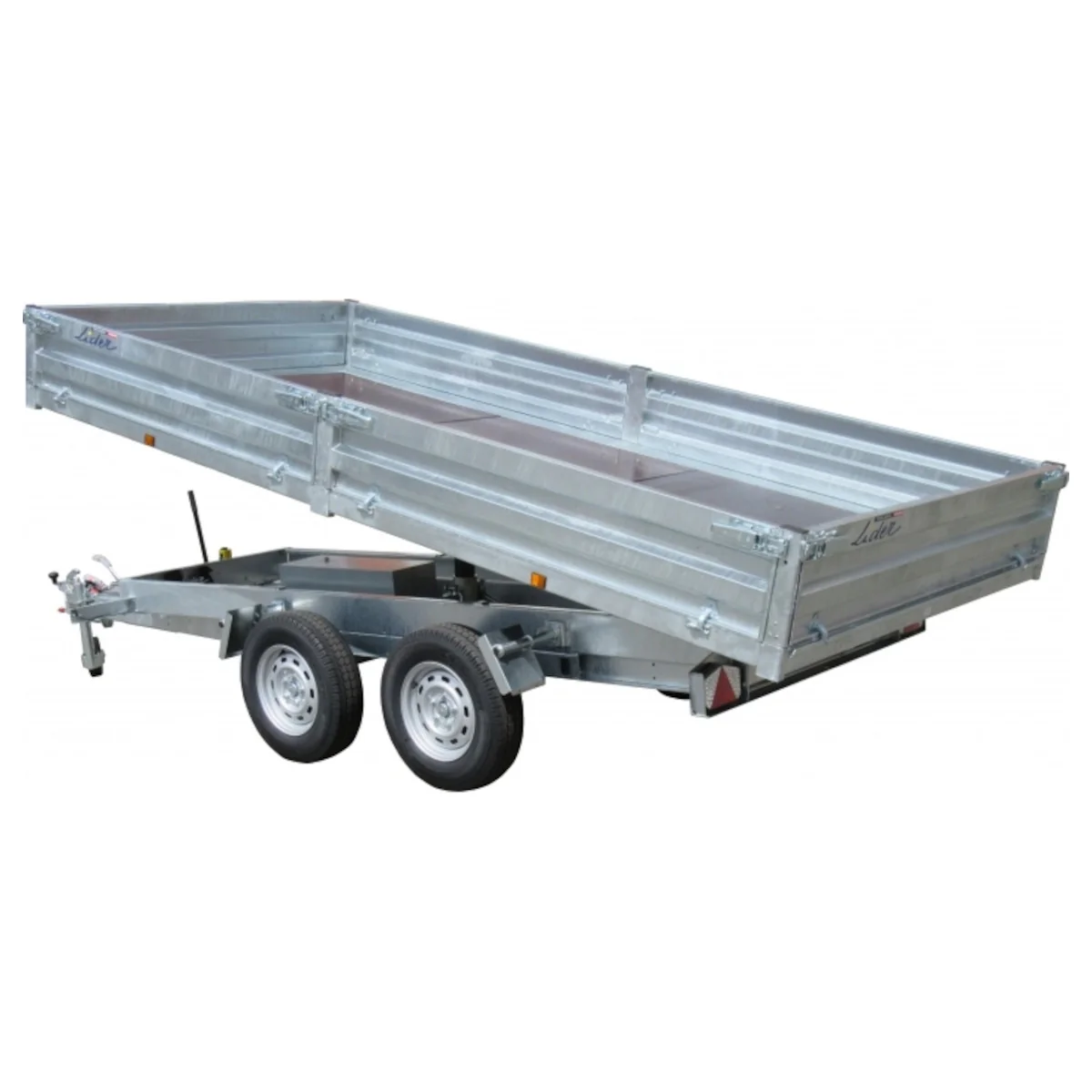 Remorque benne à relevage électrique Lider 39614PE – PTAC 3 500 kg, 402 × 190 cm